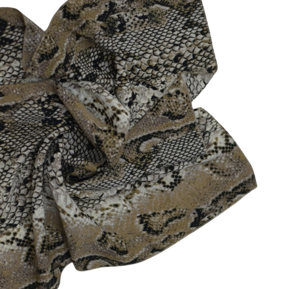 Yılan Derisi Desenli Fular