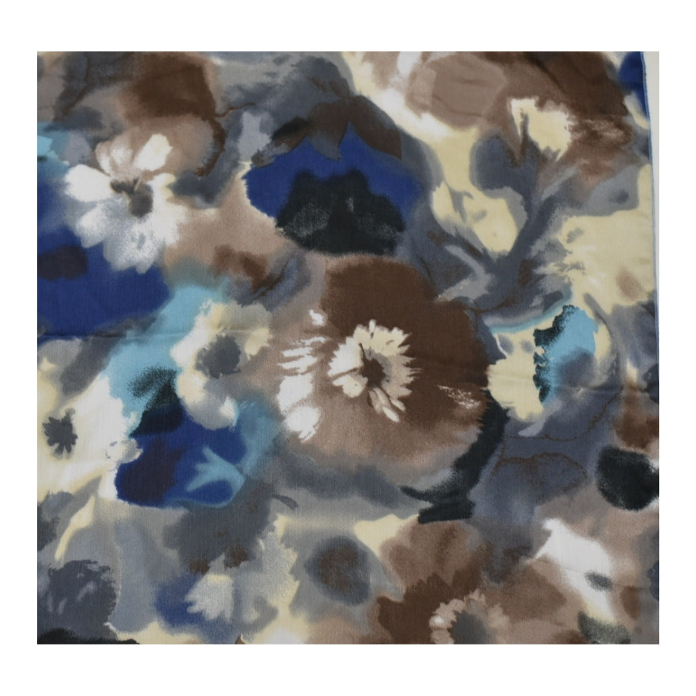 Floral Desenli Geçişli Fular