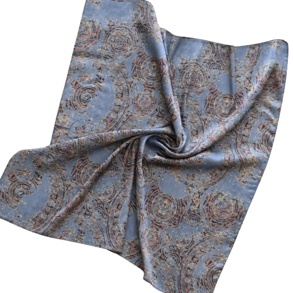 Versace Desenli Saten Fular