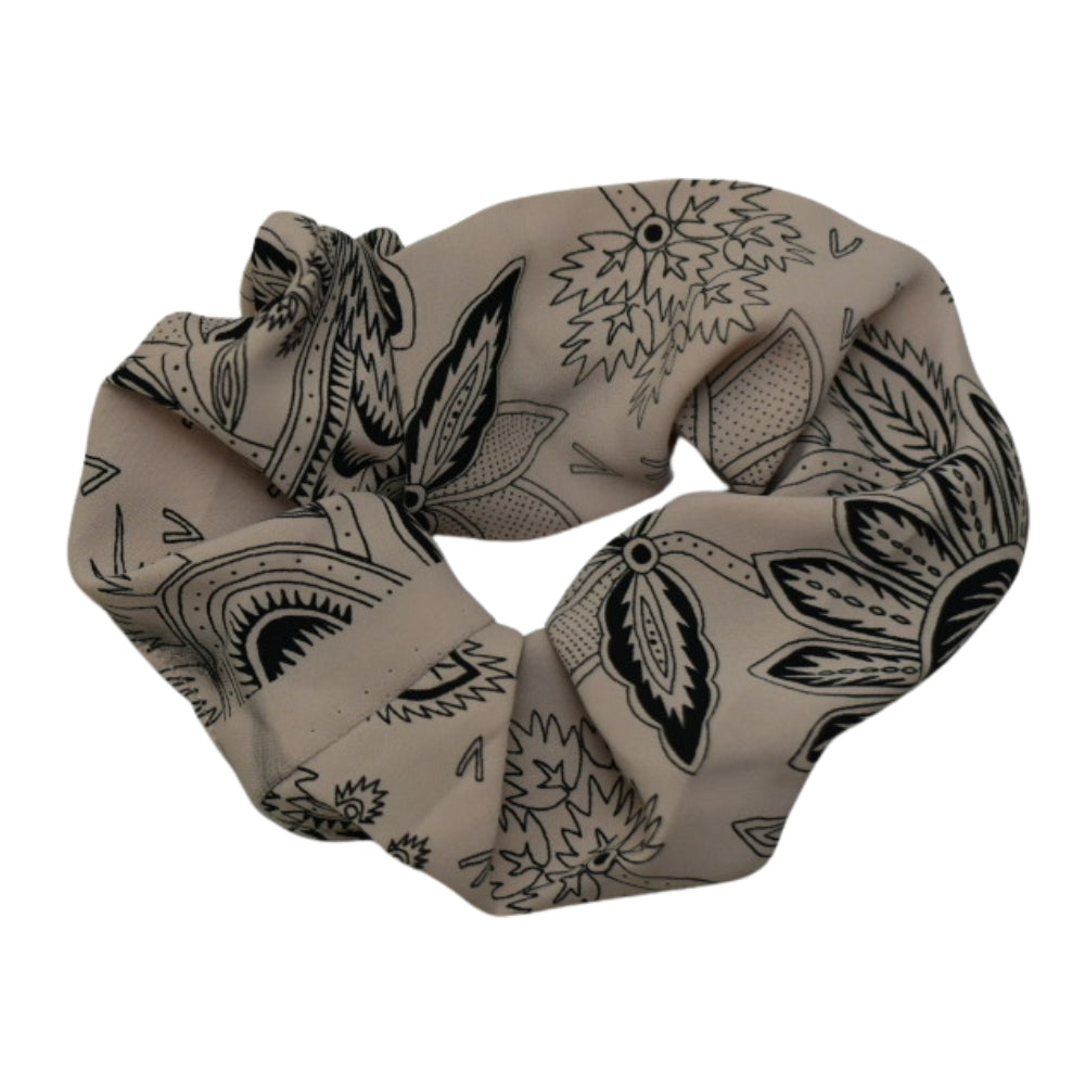 Yaprak Desenli Kahve Toka