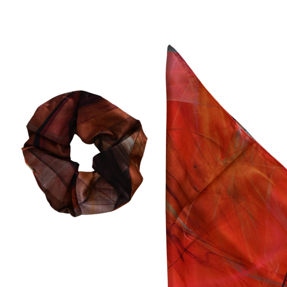 Kırmızı Geçişli Saten Toka