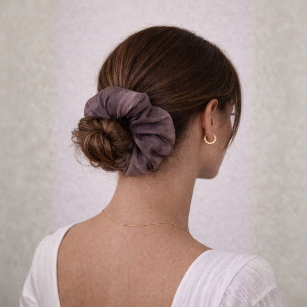 Mor Geçişli Saten Toka