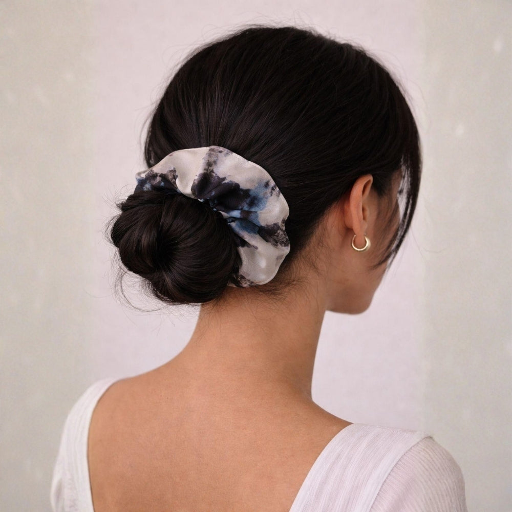 Floral Desenli Saten Toka