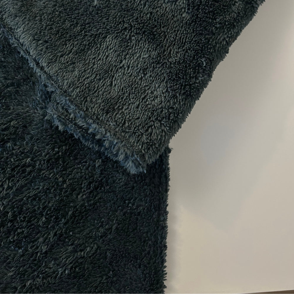 Lacivert Peluş Atkı