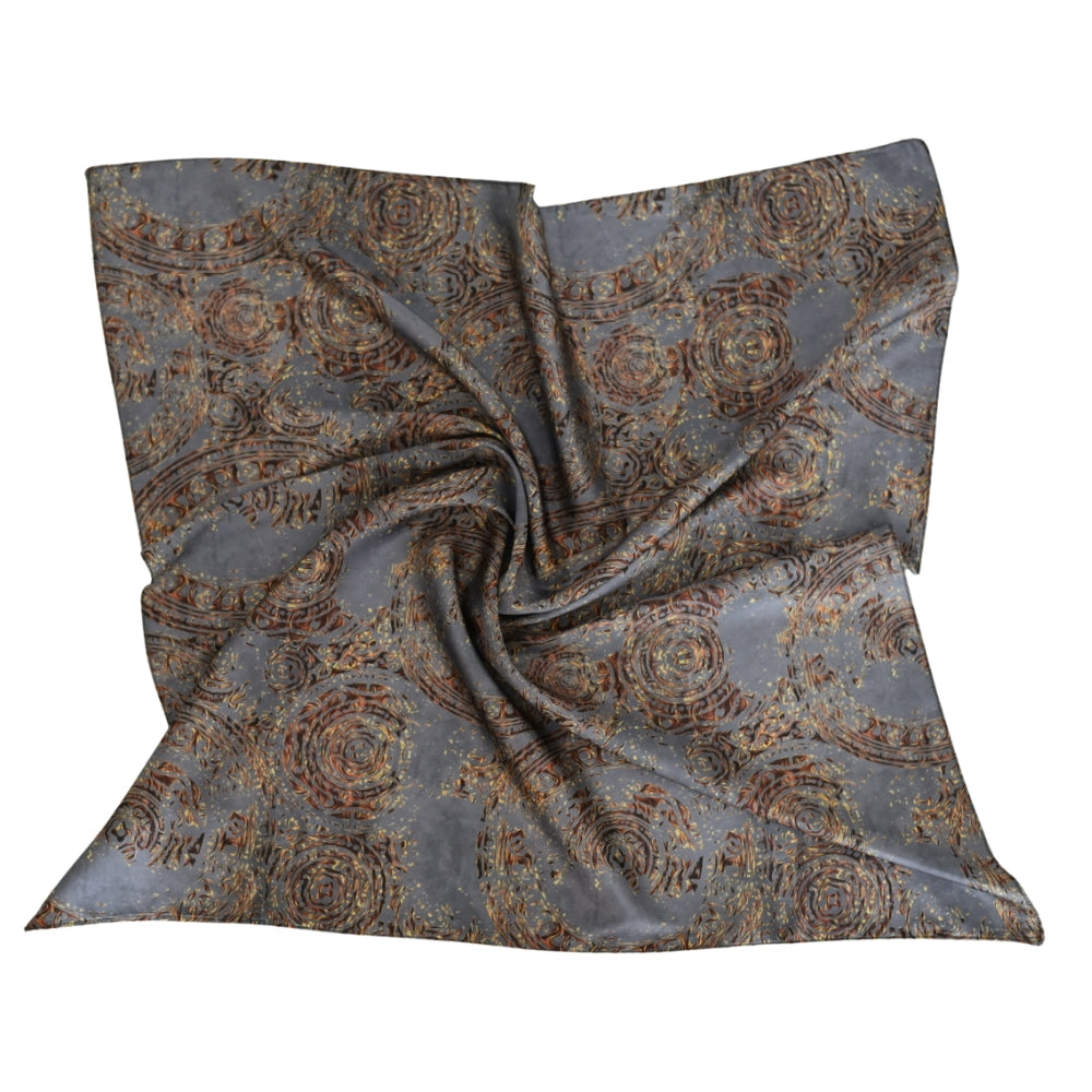 Versace Desenli Saten Fular